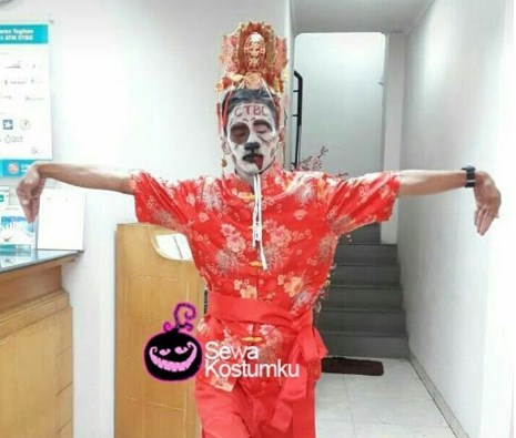Kostum Halloween Sederhana Baju Chongsam China