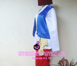 Sewa Kostum Aladin Putih Merah Biru size S L XL (kode 246)