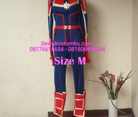 Sewa Kostum Captain Marvel ukuran M (kode 248)
