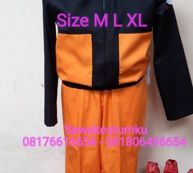 Sewa Kostum Naruto size M L XL dewasa