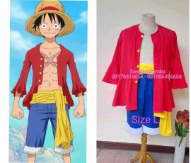 Sewa Kostum Anime Monkey D. Luffy size L