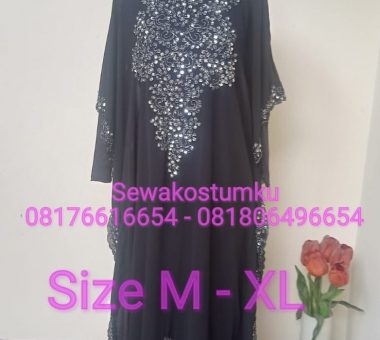 Sewa Kostum Arabian Night Hitam size M-XL