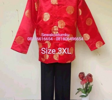 Sewa Kostum Cheongsam Pria size XXXL