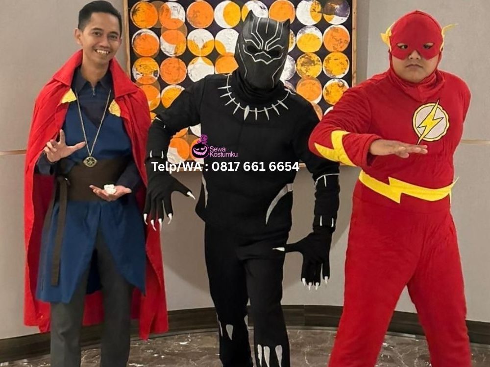 Rental Kostum Superhero terdekat Pondokgede Kota Bekasi