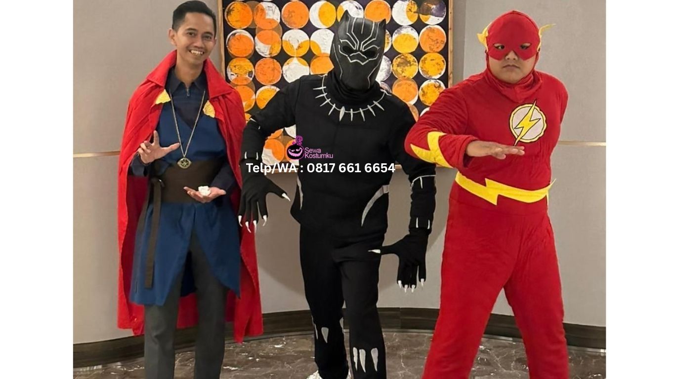 Rental Kostum Superhero terdekat Pondokgede Kota Bekasi