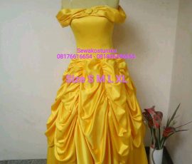 Sewa Kostum Princess Belle size S M L XL