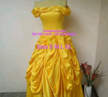 Sewa Kostum Princess Belle size S M L XL