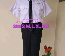 Sewa Kostum Pilot Pria size S M L XL XXL
