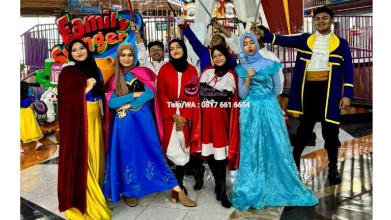 Rental Kostum Disney Hijab Kota Bekasi hubungi WA Admin 0817 661 6654.