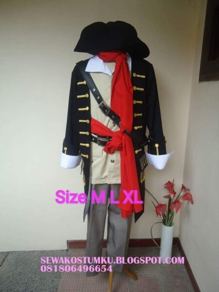 Kostum Pirates Pria Slayer Merah