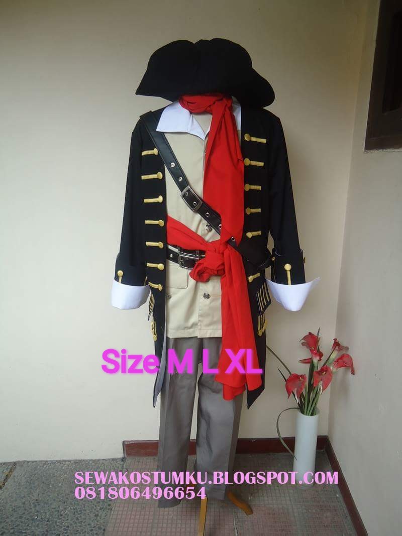 Kostum Pirates Pria Slayer Merah
