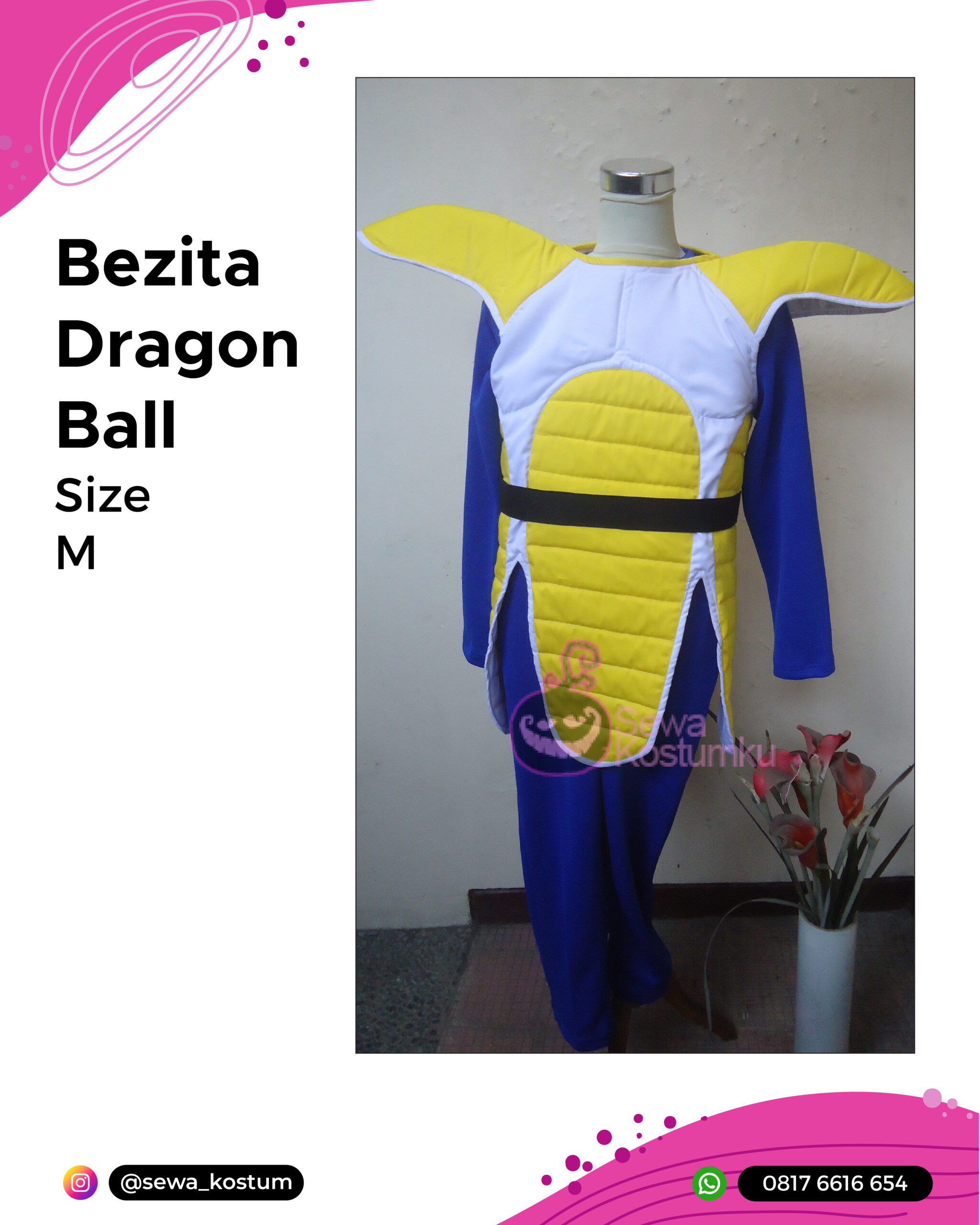 Rental Kostum Cosplay Begita Dragon Ball