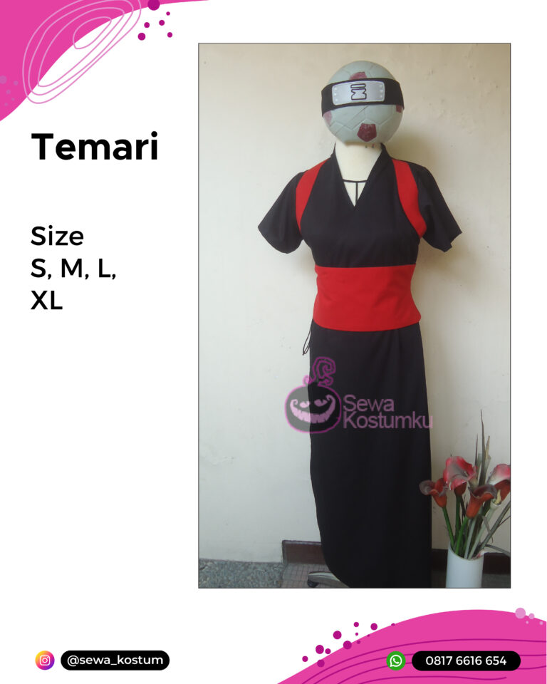 Rental Kostum Sakura Naruto size S M L XL