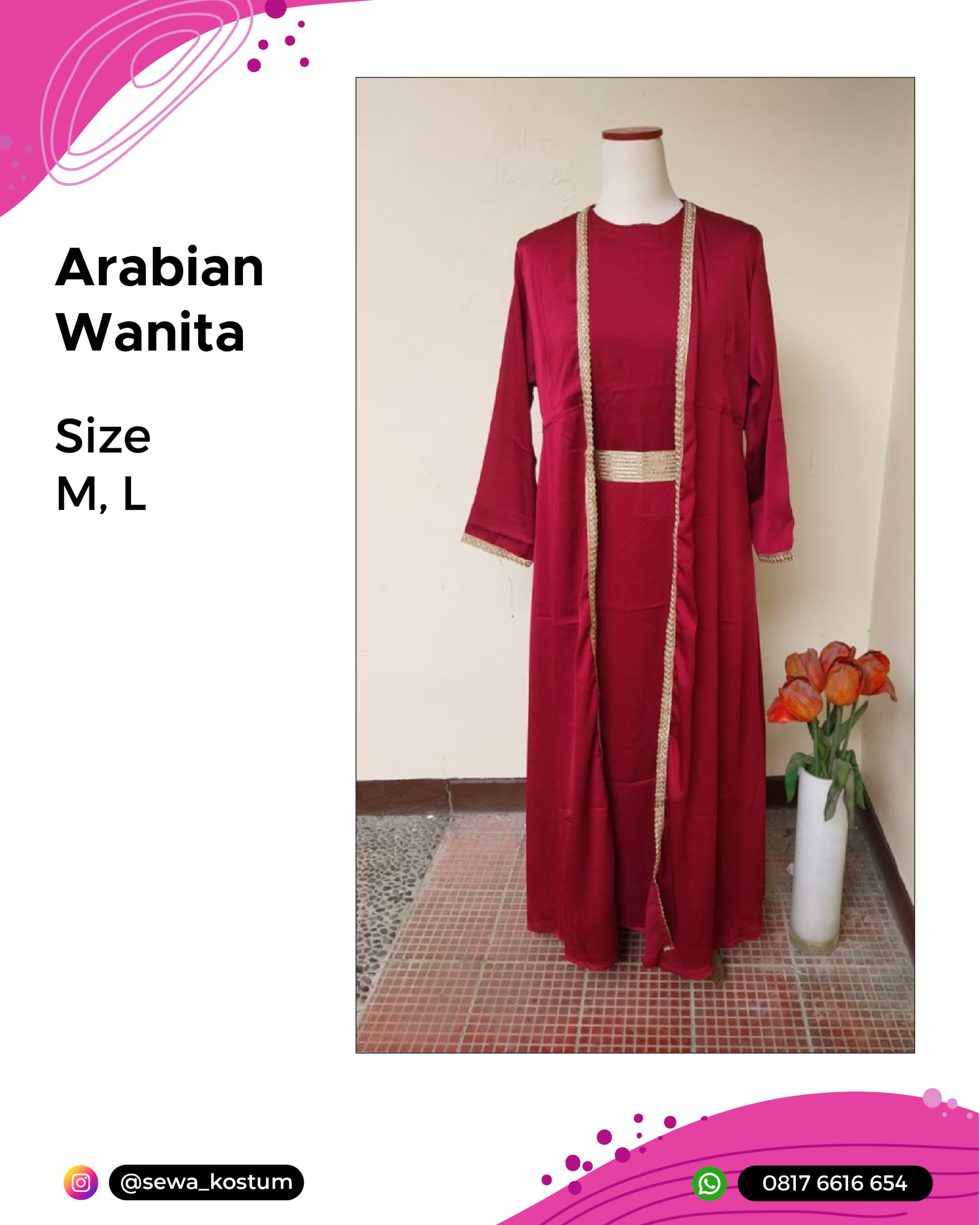 Rental Kostum Arabian Night