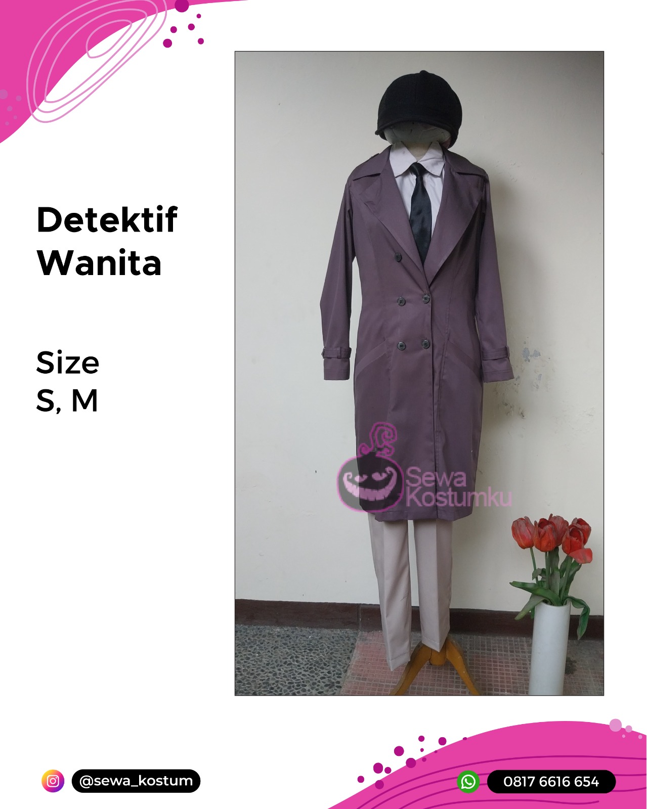 Rental Kostum Cosplay Movie Detektif