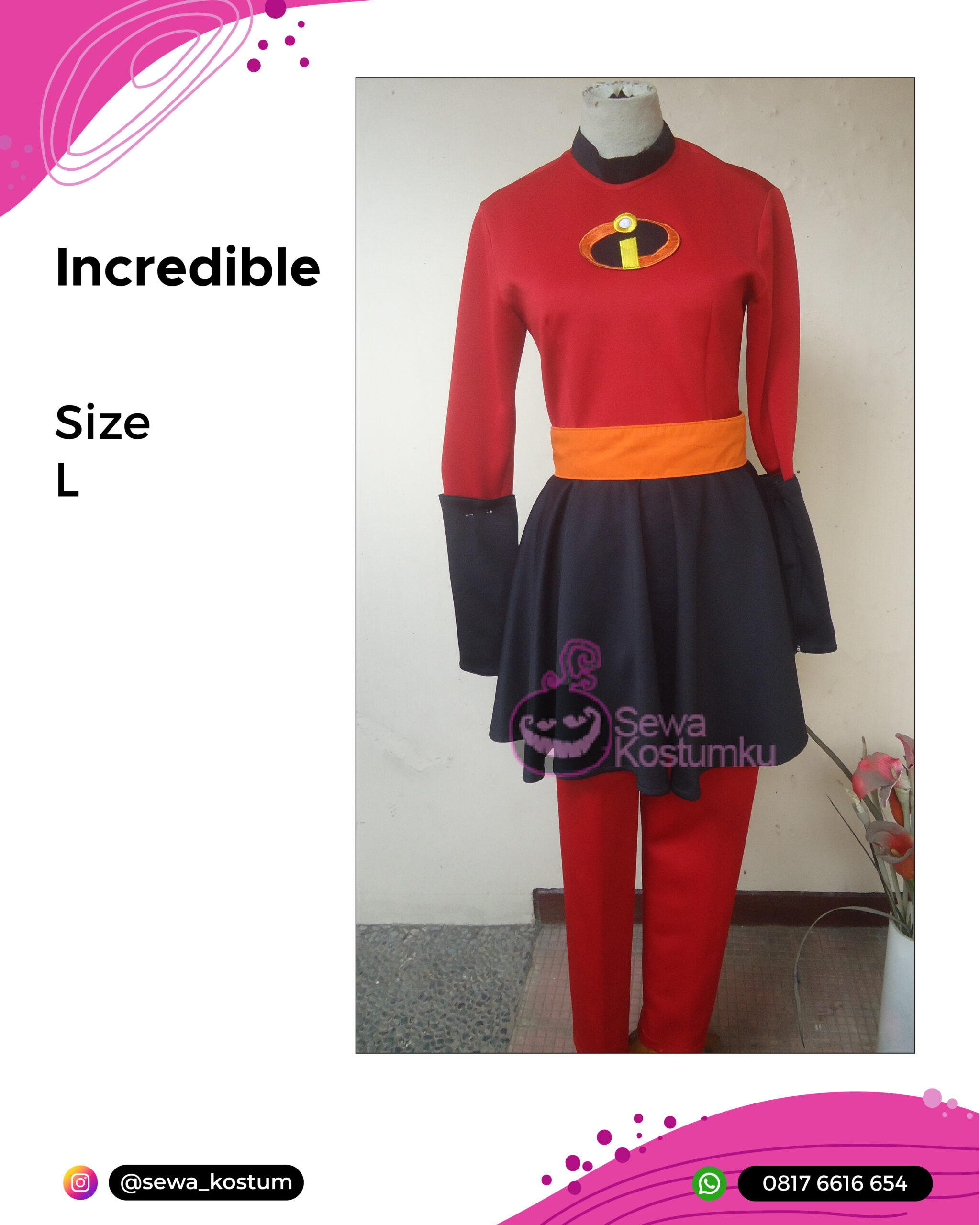 Rental Kostum Incredible Woman