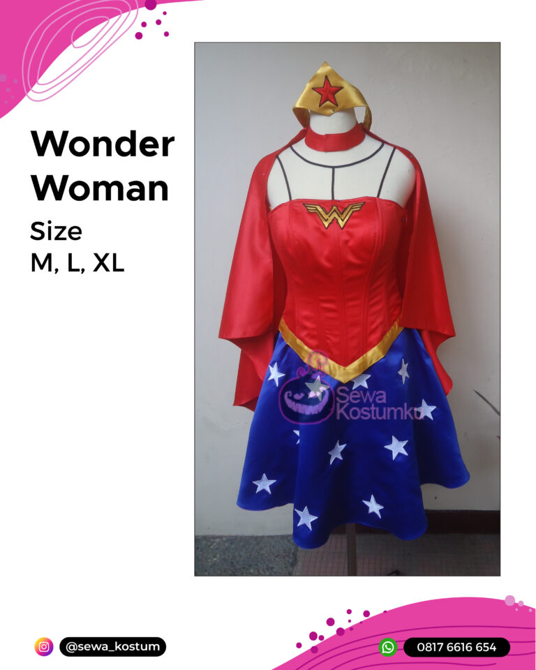 Rental Kostum Superhero Wonder Woman