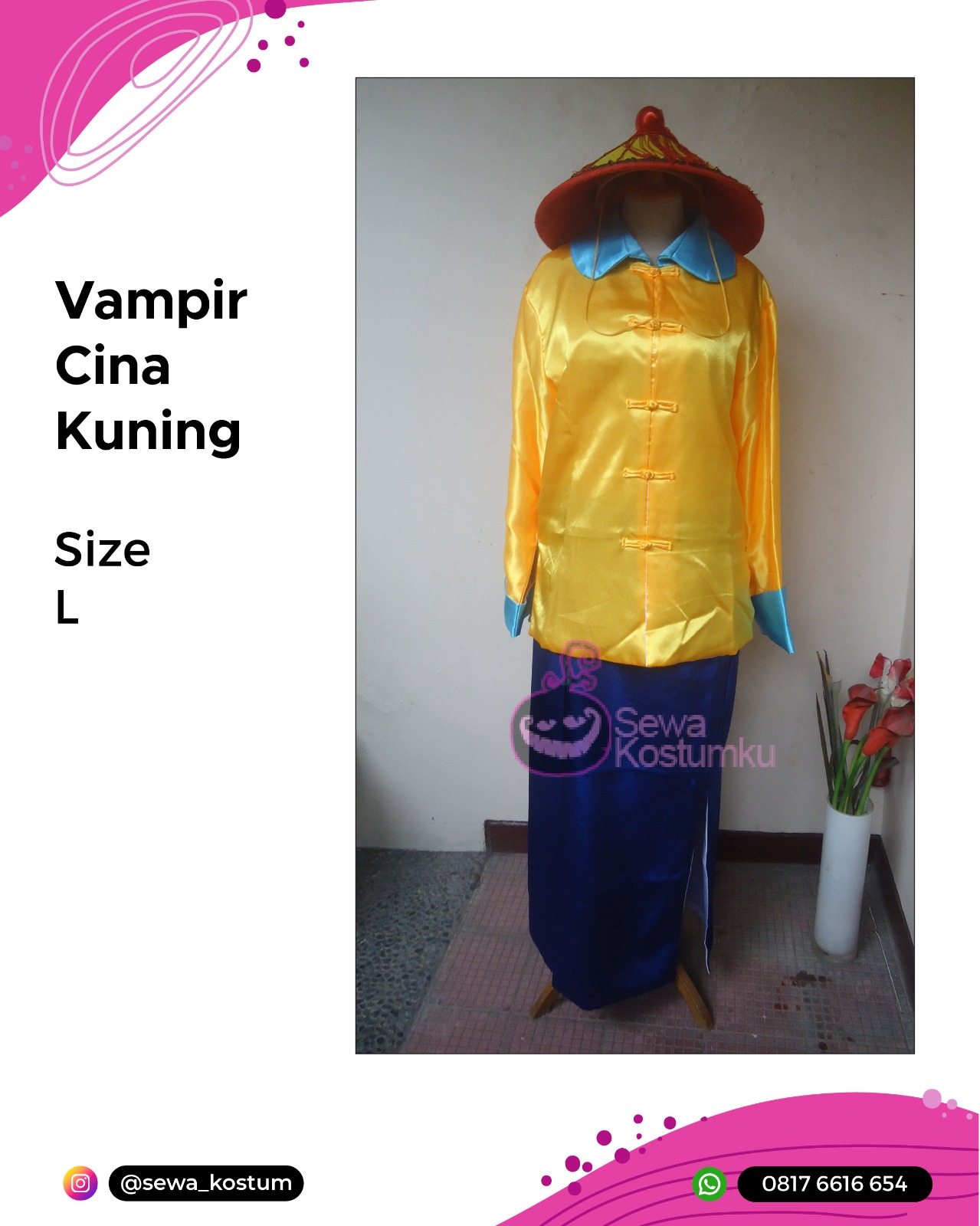 Rental Kostum Cosplay Vampir Cina