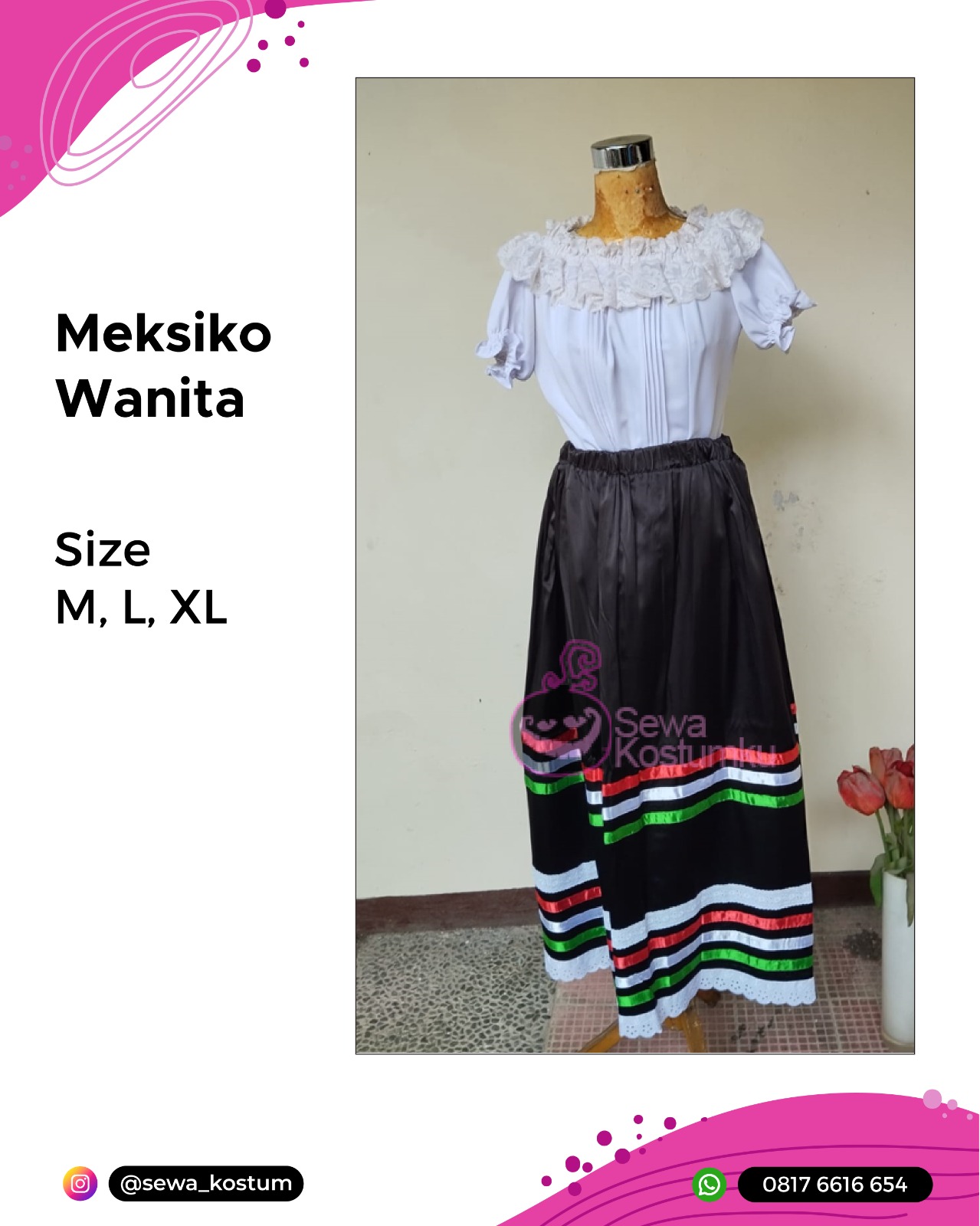 Tempa Sewa Kostum Negara Mexico