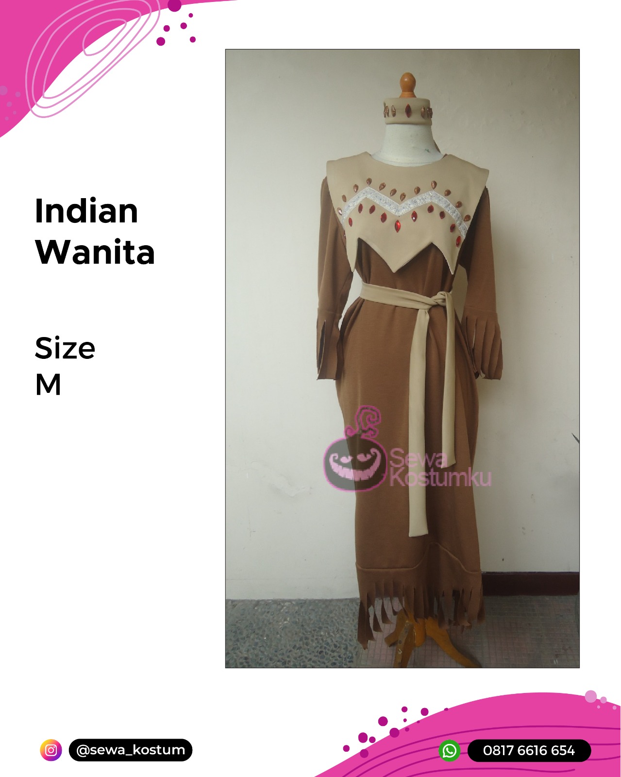 Rental Kostum Cosplay Indian