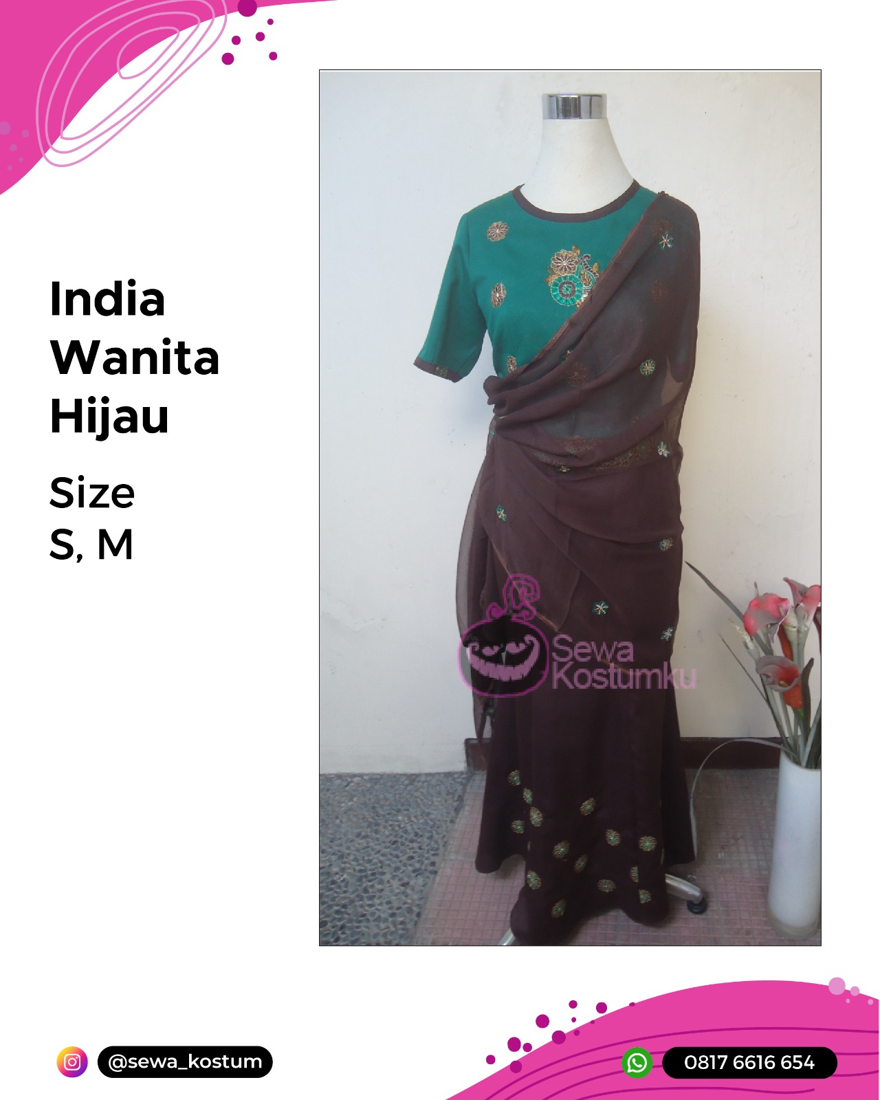 Rental Kostum Negara India