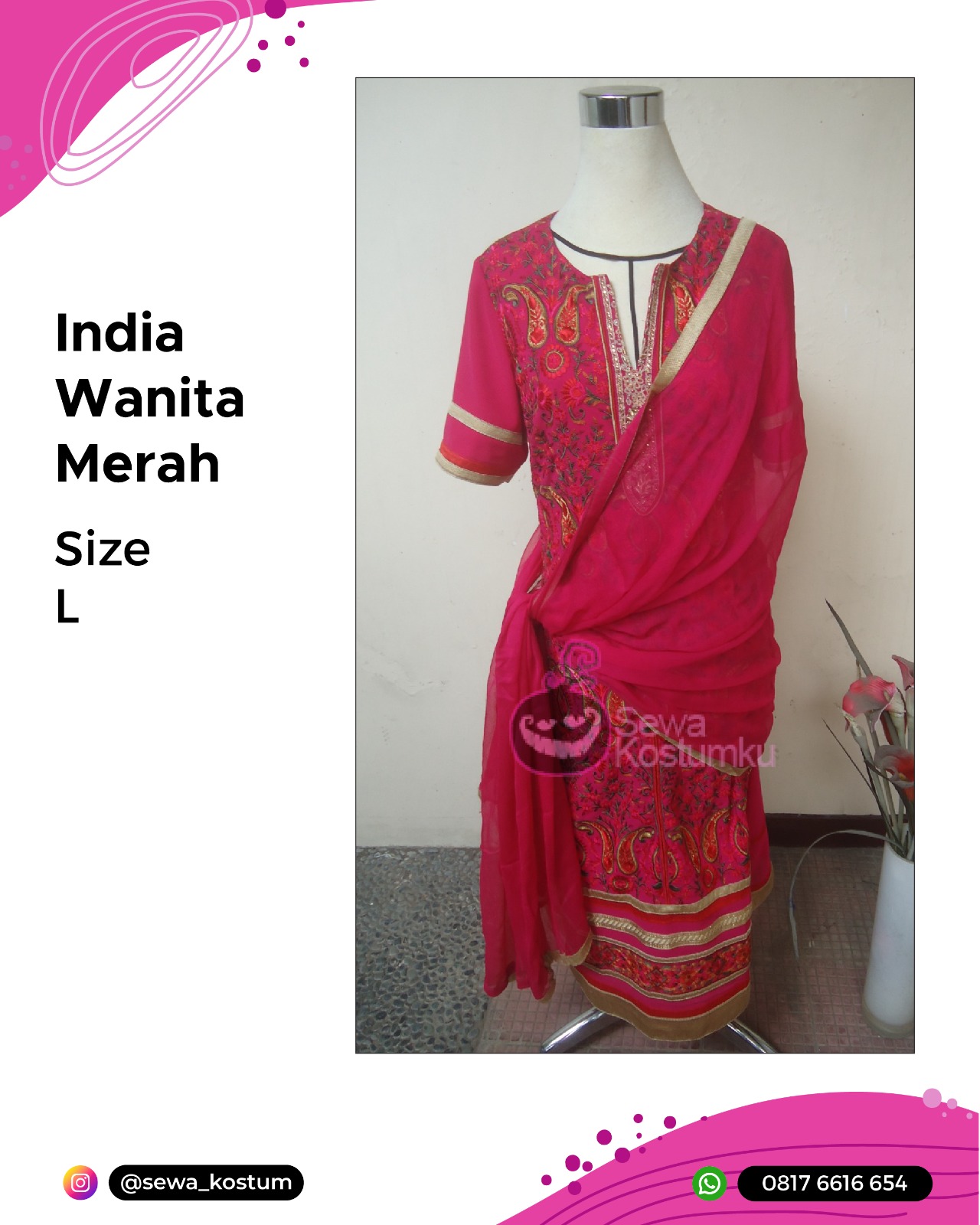 Rental Kostum Negara India