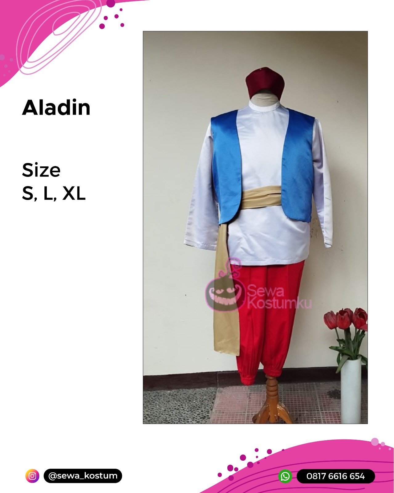Rental Kostum Cosplay Arabian Night