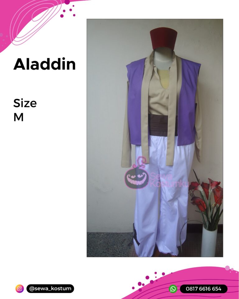 Rental Kostum Cosplay Disney Aladdin