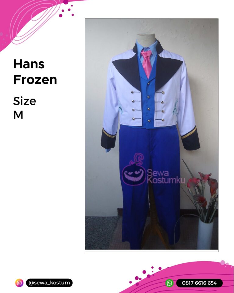Rental Kostum Cosplay Disney Prince Hans Frozen