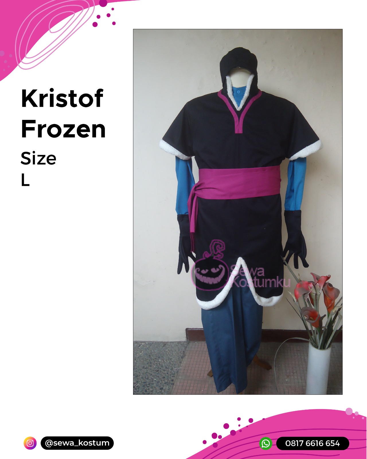 Rental Kostum Disney Kristoff Frozen