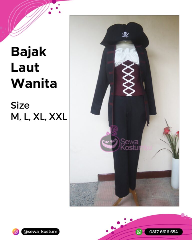 Rental Kostum Cosplay Bajak Laut