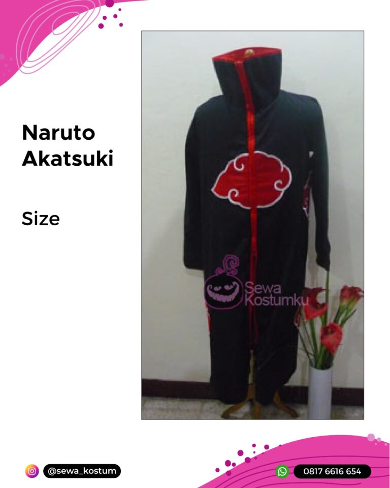 Rental Kostum Cosplay Anime Akatsuki
