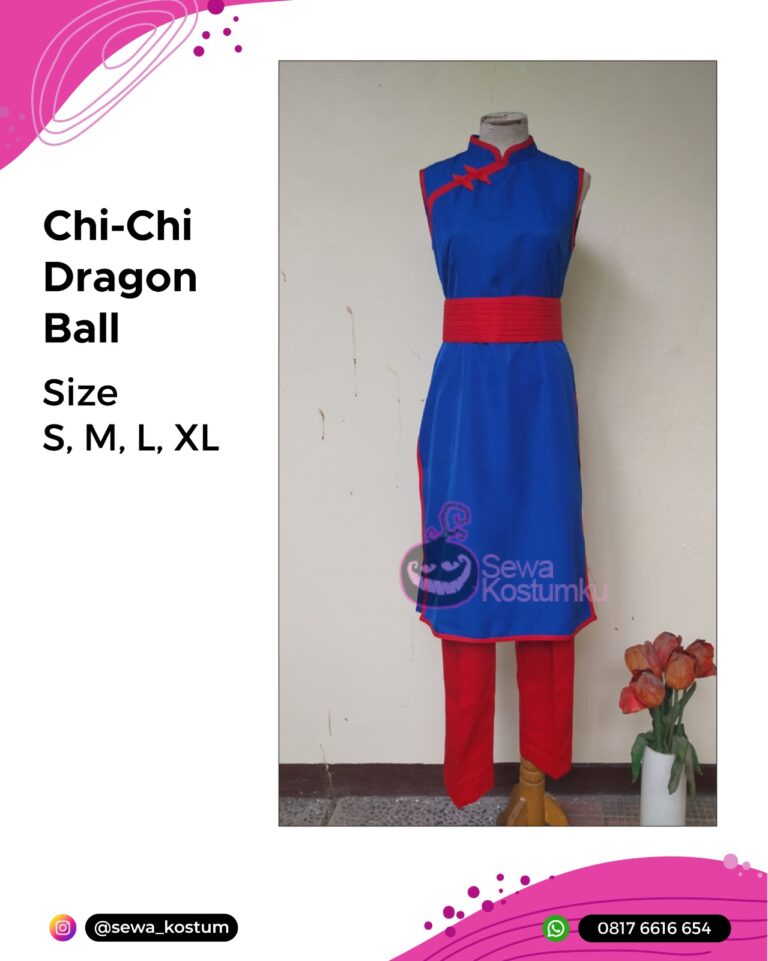 Rental Kostum Cosplay Chi-Chi Dragon Ball