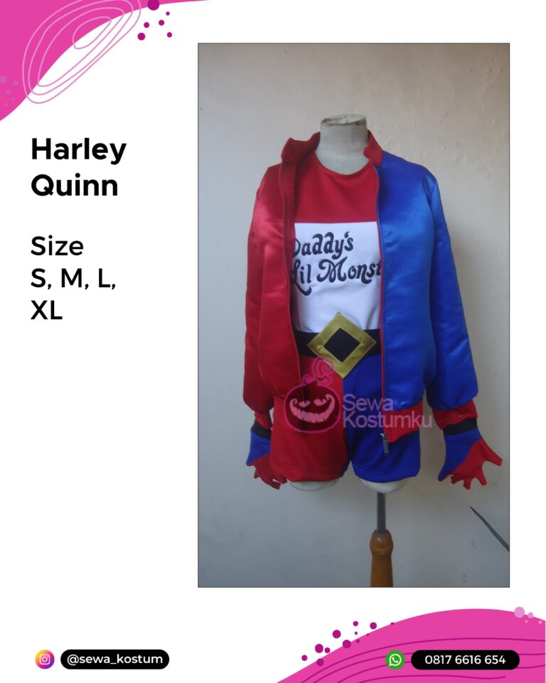 Rental Kostum Harley Quinn