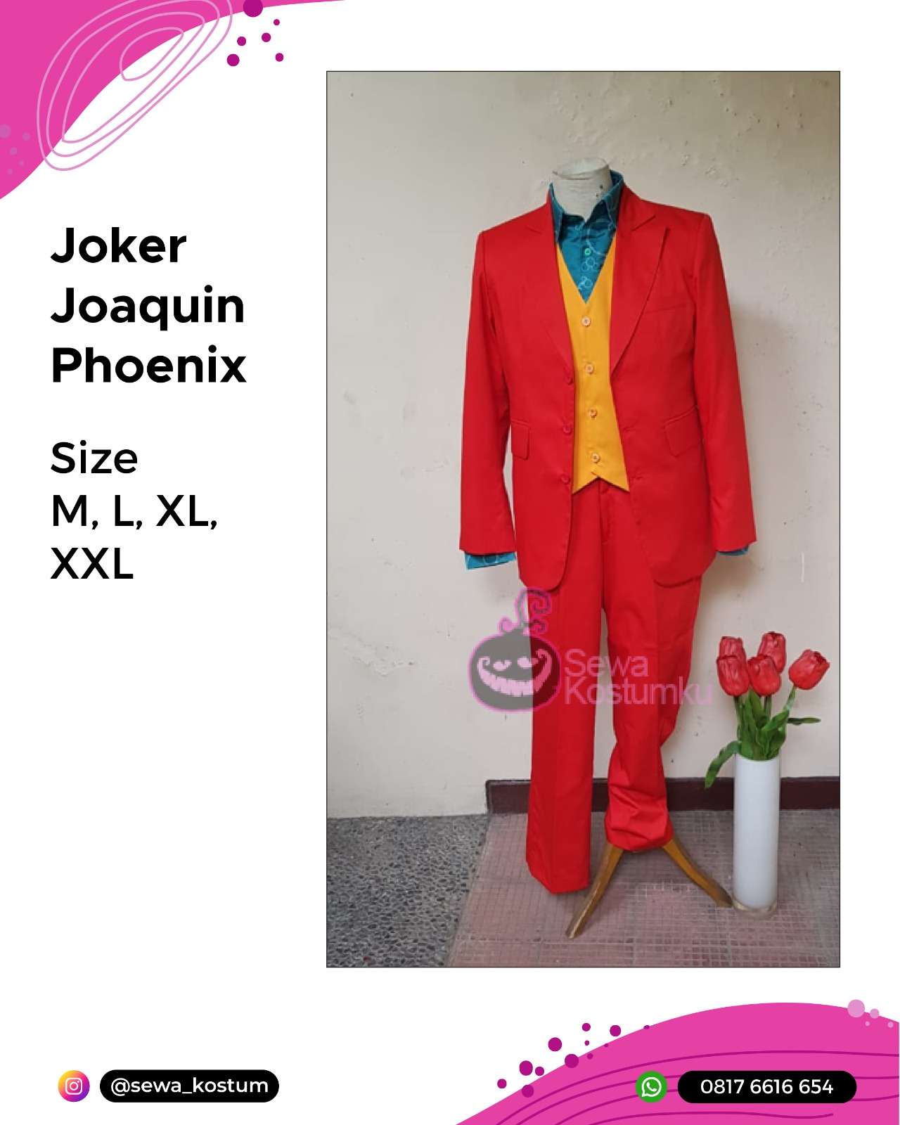 Rental Kostum Cosplay Joker