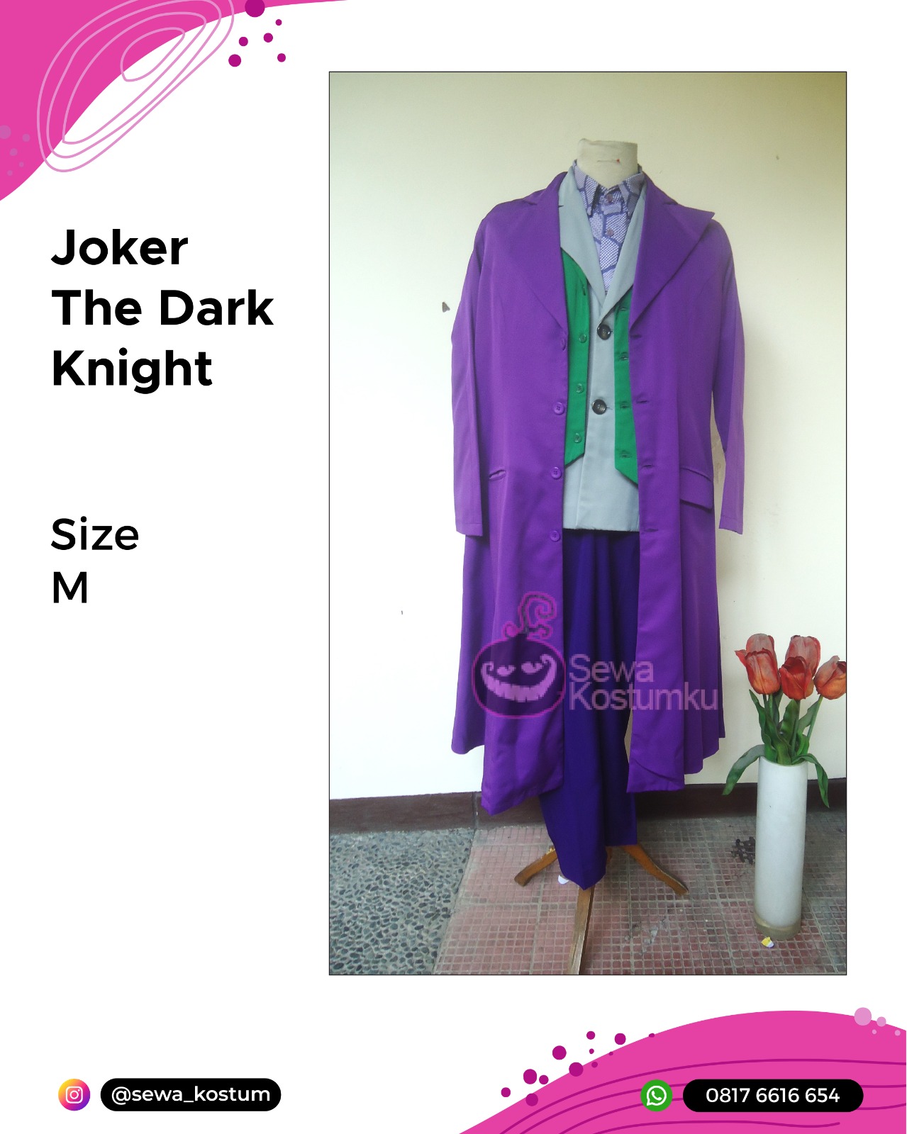 Rental Kostum Cosplay Joker