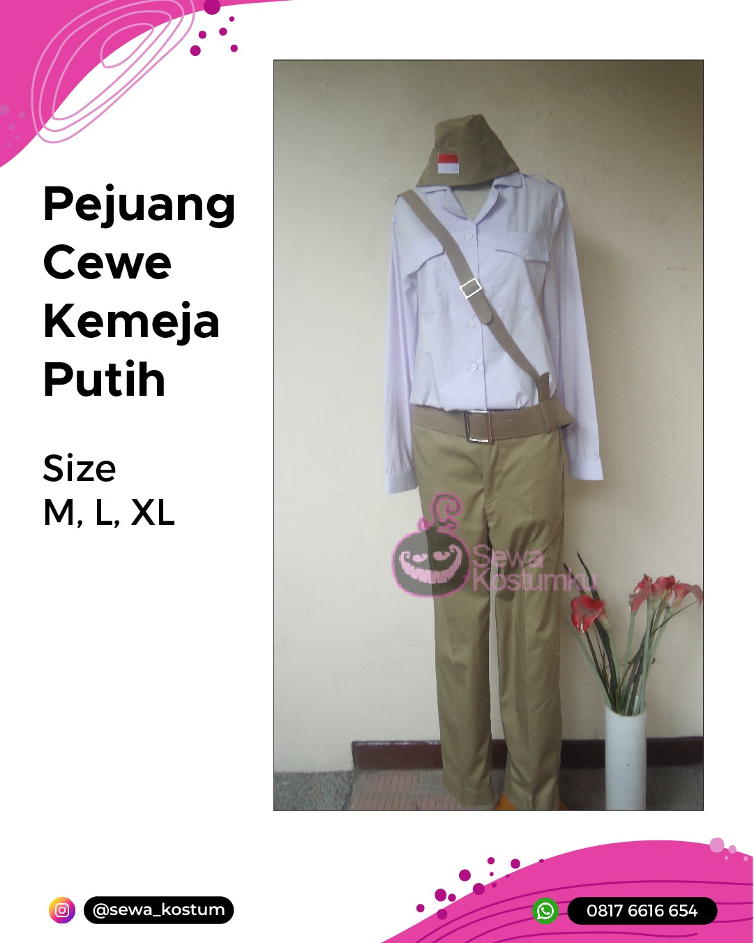 Tempat Sewa Kostum Pejuang Wanita