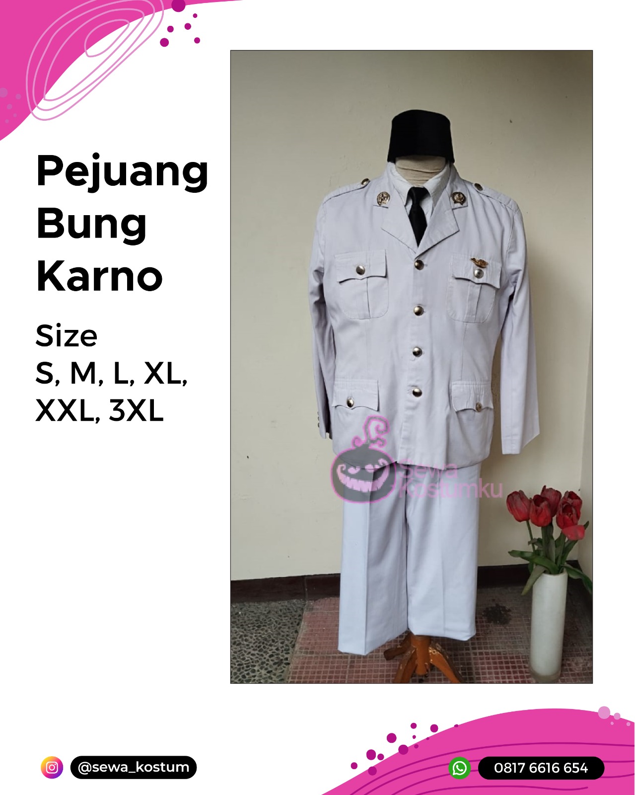 Tempat Sewa Kostum Pahlawan Kemerdekaan