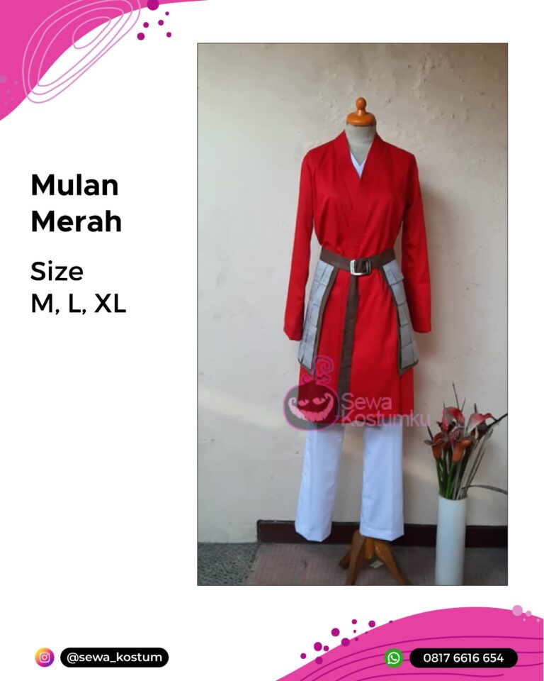 Rental Kostum Disney Mulan