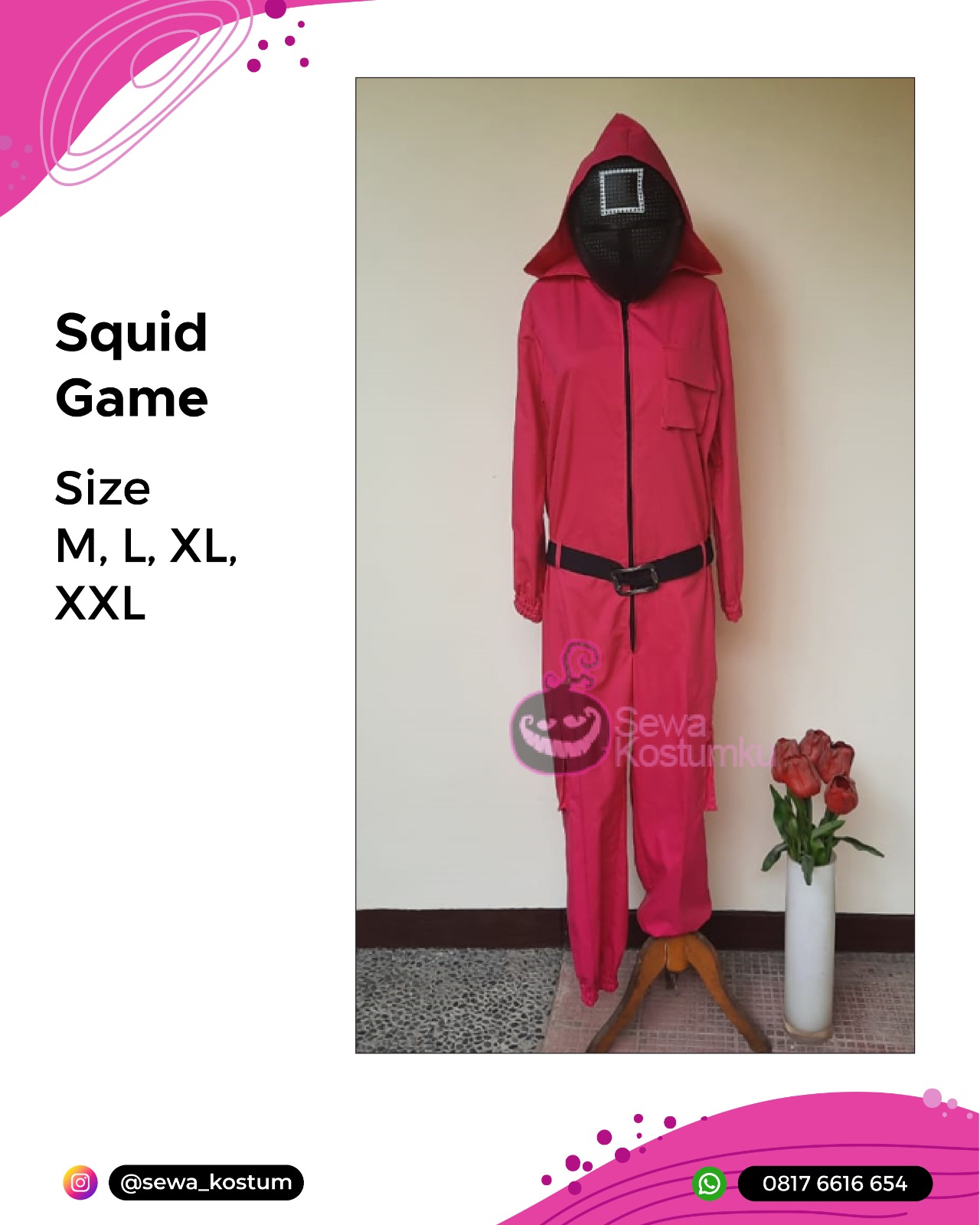 Rental Sewa Kostum Cosplay Squid Game