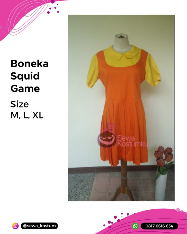 Rental Kostum Boneka Squid Game
