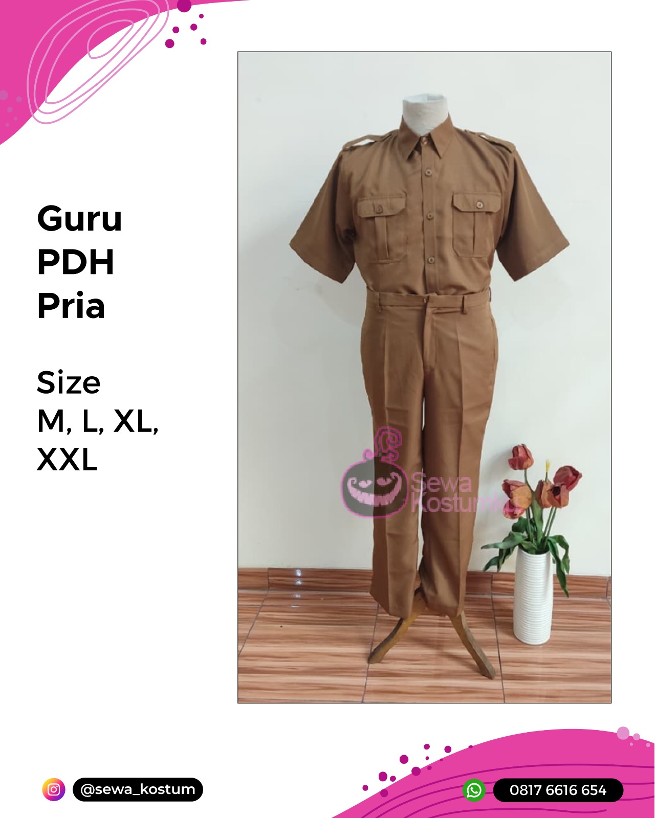 Rental Kostum Profesi Guru