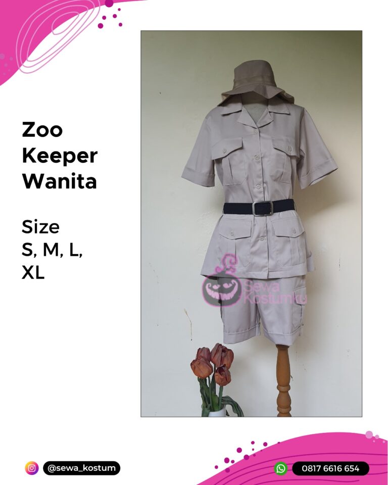Rental Kostum Cosplay Zookeeper