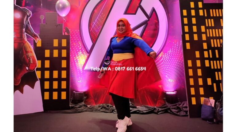 Sewa Kostum Superhero Supergirl Hijab Cakung Jakarta