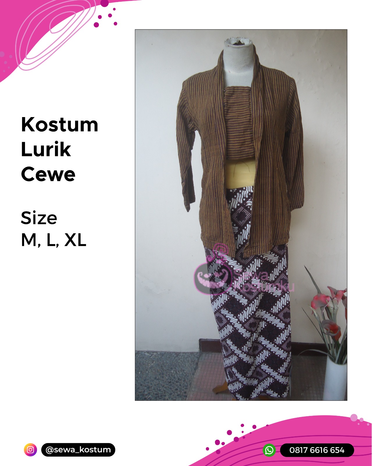 Rental Kostum Baju Lurik